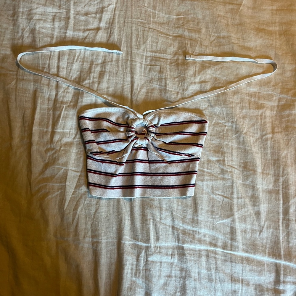 Lottie Miss cute red, white, and blue tube/halter top!